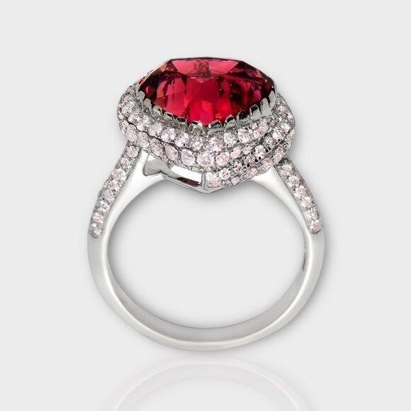 Red Tourmaline Ring - Picture 8 of 9